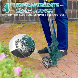 Aorsher Akku Rasentrimmer mit 2× 4000mAh Akkus 21V, 750W Bürstenloser Motor