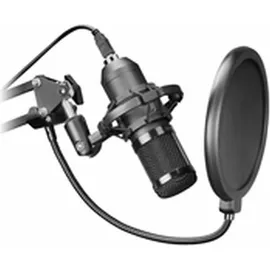 Mars Gaming MMIC-XT, Professionelles High Definition 192Khz 24-bit Studiomikrofon, Kugelarm, Anti Shock Mount, Pop Filter Metallgitter, Schwarz