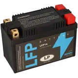 Landport Batterie LiFePO4 12,8V 48Wh für Motorrad Startbatterie ML LFP14