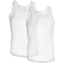 Resteröds 2P Organic Cotton Net Singlet Weiß Ökologische Baumwolle Medium Herren