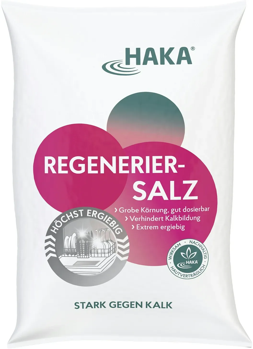 HAKA Regeneriersalz 2kg Siedesalz Wasserenthärtung Spülmaschine Salz gegen Kalk