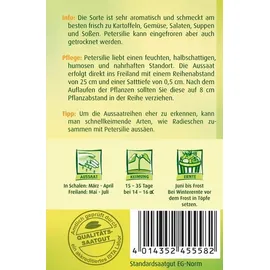Quedlinburger Saatgut Petersilie, Einfache Schnitt 3