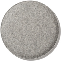 Sitzkissen gepolstert Chiemgauer Weberei grau, Designer Chiemgau factory, 2.7 cm