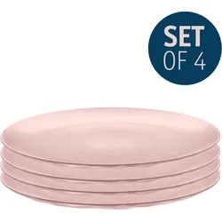 Speiseteller KOZIOL "CLUB PLATE", rosa, B:26cm H:1,8cm L:26cm, Kunststoff, Speiseteller, recycelbar, CO2 neutrale Produktion, Kunststoff, Ø 26 cm