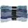Creativ Company Stickgarn, Dicke 1 mm, Blau Töne, 6 Bündel