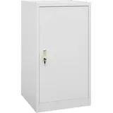 vidaXL Sattelschrank Hellgrau 53x53x105 cm Stahl