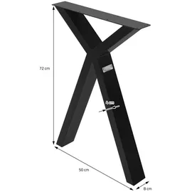 ML-Design Tischbeine 50 x 72 cm