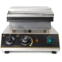 Waffeleisen 1750 W, Doppelwaffeleisen für Belgische Waffeln Timer Edelstahl Gastro Waffel Maker Herzform