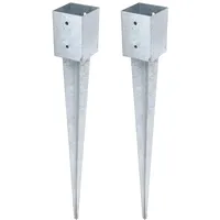 GAH Alberts Alberts 211837 Einschlag-Bodenhülse | für Vierkantholzpfosten |