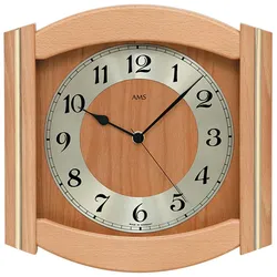 Wanduhr klassisch Messing-Applikationen - AMS Modell: 5822/18