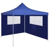 vidaXL Pavillon-Seitenwand mit Fenstern 4 x 2 m Blau