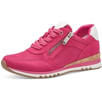 Marco Tozzi Sneaker flach mit Reißverschluss Vegan, Rosa (Pink comb), 39