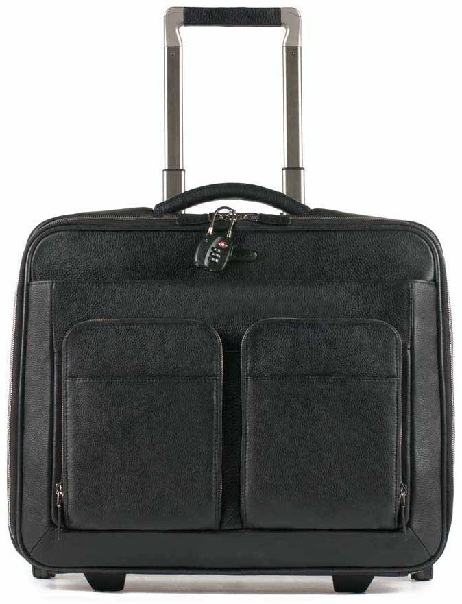 Piquadro Modus Business-Trolley mit Laptopfach 15.6" schwarz