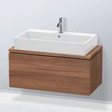 Duravit L-Cube 92x47,7cm, Nussb Nat, f Kons, 1 Auszug