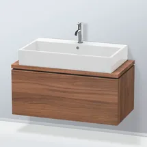 Duravit L-Cube 92x47,7cm, Nussb Nat, f Kons, 1 Auszug