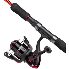 Abu Garcia Cardinal X Spinnruten- und Rollen-Combo - Spinnfisch-Setup für Forelle, Barsch, Lachs, Hecht, Black/Red, 2.13 m |10-30 g