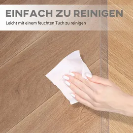 Homcom Bodenschutzmatte 90 x 120 cm Bürostuhl Unterlage in Transparent, 90L x120B