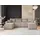 masseno Ecksofa U-Form Polyester 4-Sitzer Beige