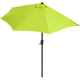 Balkonschirm 270 cm Sonnenschirm Halbrund Terrassenschirm mit Kurbel, UV50+ Schutz, Apfelgrün - Sekey