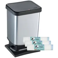 Rotho Mülleimer Paso Set Mülleimer 20 l mit 3x