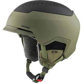 Alpina GEMS Skihelm, Olive-Black matt, 55-59 cm