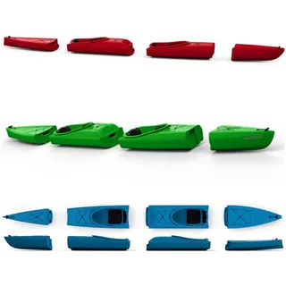 Kayak Innovations Natseq Tandem Modulares Zweierkajak Kajak zerlegbar in rot NEU