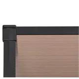 vidaXL Türvordach 122 x 90 cm schwarz