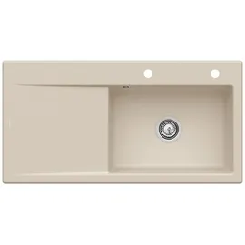 Villeroy & Boch Subway Style 60 rechts almond + Handbetätigung + Lochbohrungen 1 + 4