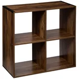 5five simply smart 5five - Regal 4 fächer indus Mix n modul mit dunklem holzeffekt