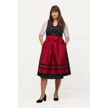 Ulla Popken Dirndl Blüten schwarz 46