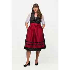 Ulla Popken Dirndl Blüten schwarz 46