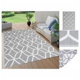 vidaXL Outdoor-Teppich 140 x 200 cm grau