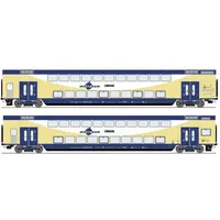 Roco Doppelstockwagen 2-tlg. Set metronom 6200106 H0