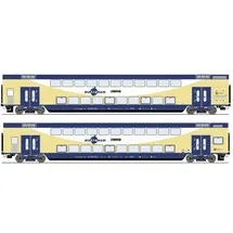 Roco Doppelstockwagen 2-tlg. Set metronom 6200106 H0