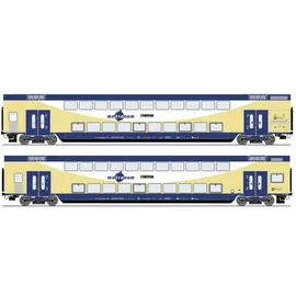 Roco Doppelstockwagen 2-tlg. Set metronom 6200106 H0