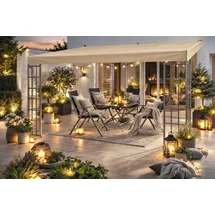 Quick Star Anbaupavillon 3 x 4 m Beige