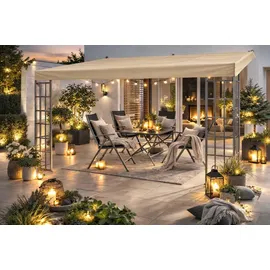 Quick Star Anbaupavillon 3 x 4 m Beige