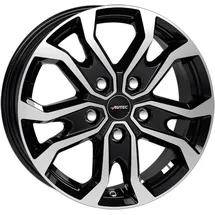 Autec Kiso 6,5 x 16 5 x 118 ET66 Schwarz poliert