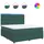 vidaXL Boxspringbett 180 x 200 cm Dunkelgrün