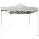 MOBILI REBECCA Rebecca Mobili Faltpavillon Weiß Metal Polyester Terrasse Garten Markt 3x3 m aus Metall und weißem