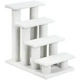 KOMFOTTEU Haustiertreppe Katzentreppe, Spielbaum, beige beige|weiß