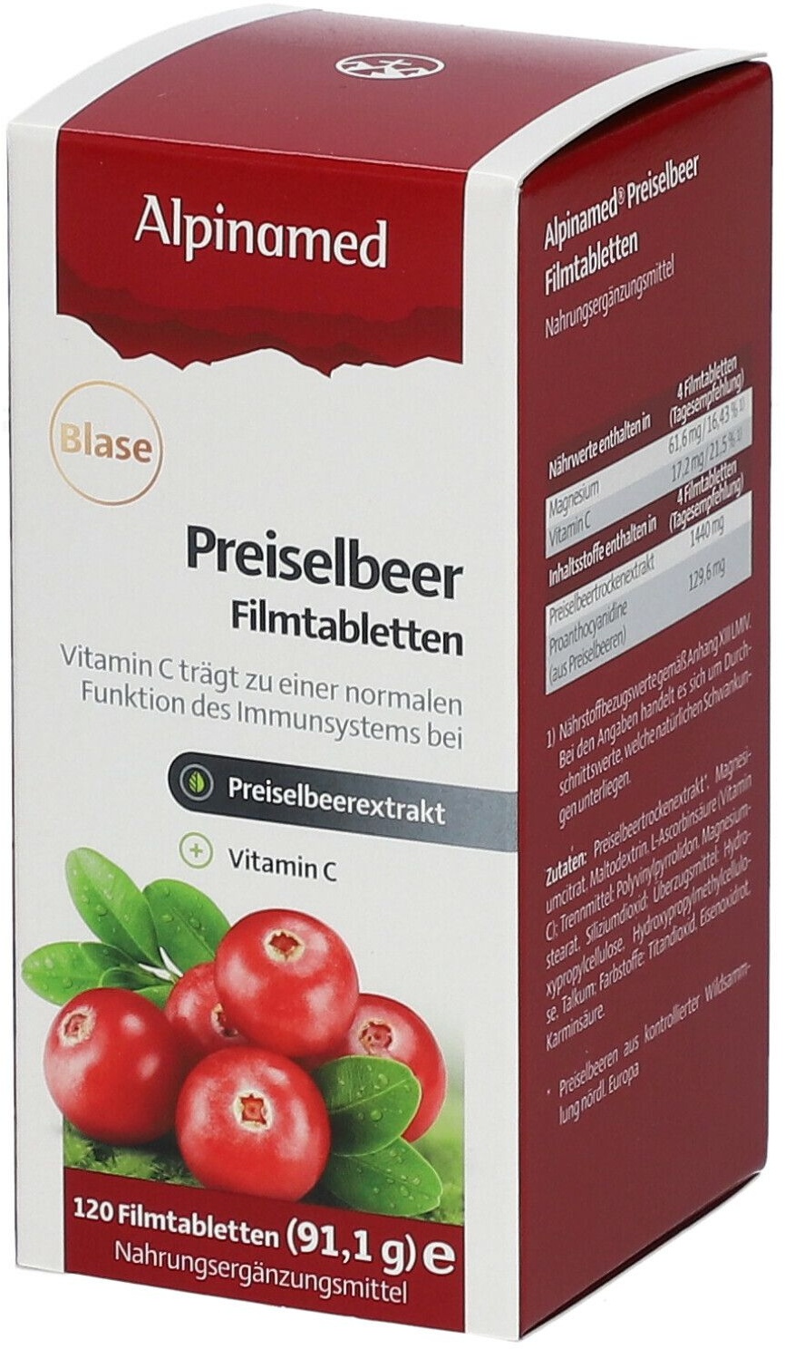 Alpinamed® Preiselbeer-Filmtabletten