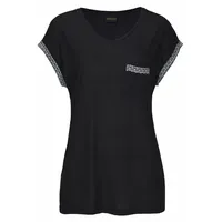 LASCANA Damen Shorty schwarz-gemustert Gr.32/34