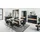 MCA Furniture MCA Cesena Tisch mit Säule 180x100(280) cm Holzwerkstoff/Schwarzgrau