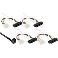 InLine Mini SAS HD Kabel, SFF-8643 gewinkelt zu 4x
