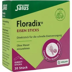 FLORADIX Eisen Sticks Pulver Salus 20 St
