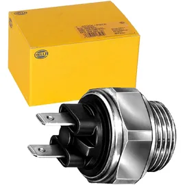 Hella 6ZT 007 800-031 Temperaturschalter, Kühlerlüfter - 12V - 2-polig - Flachstecker - geschraubt - Schließer