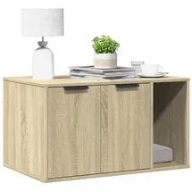 vidaXL Katzenklo Sonoma Eiche 80x50x45 cm Holzwerkstoff - vidaXL