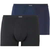 Bruno Banani Boxershorts BRUNO BANANI, Jungen, Gr. S, blau (blaugrau, schwarz), Microfaser, Obermaterial: 90% Polyamid, 10% Elasthan, unifarben, körpernah, Unterhosen, mit angesetztem Bündchen