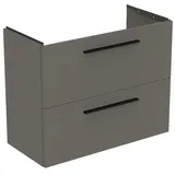 Ideal Standard i.life S Waschtischunterschrank 2 Auszüge, 80 x 37,5 x 63 cm, greige matt